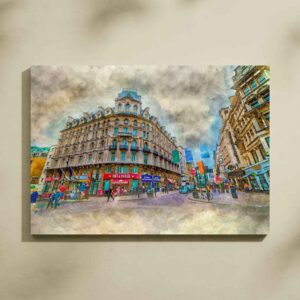 Vintage Vibes – Watercolor City Life