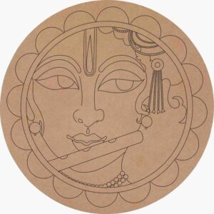 Krishna's Charm – Laser Engraved Portrait