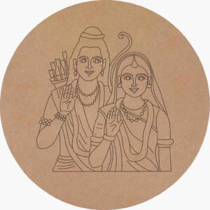 Blessings of Ayodhya – Engraved MDF Art
