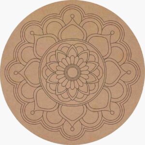Eternal Bloom – Round Mandala MDF Decor