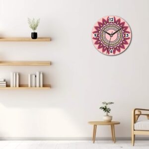 Mystic Lotus – Ethnic Art Clock